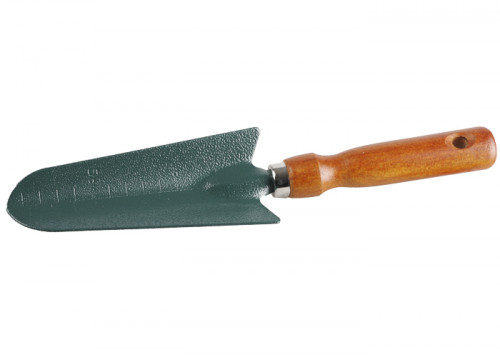 Совок GRINDA посадочный, из углеродистой стали с деревянной ручкой, 290 мм / 8-421213